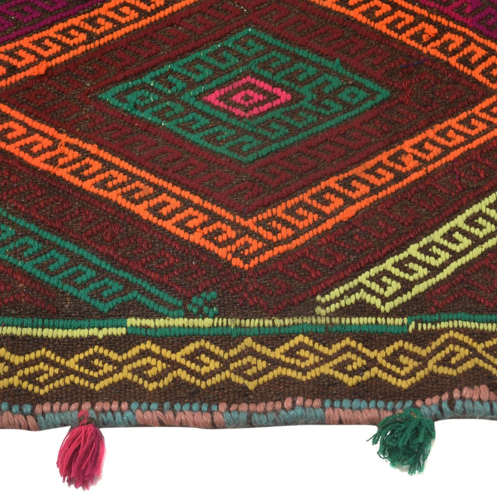 Afghan Suzani Kilim Rug 2' 4" x 8' 5" Flat-Weave | No. AL57313