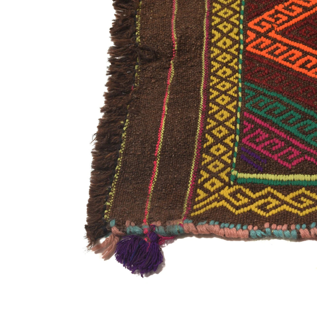 Afghan Suzani Kilim Rug 2' 4" x 8' 5" Flat-Weave | No. AL57313