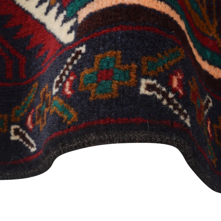 Afghan Baluchi Rug 3' 10" x 6' 3" Hand-Knotted | No. AL57335
