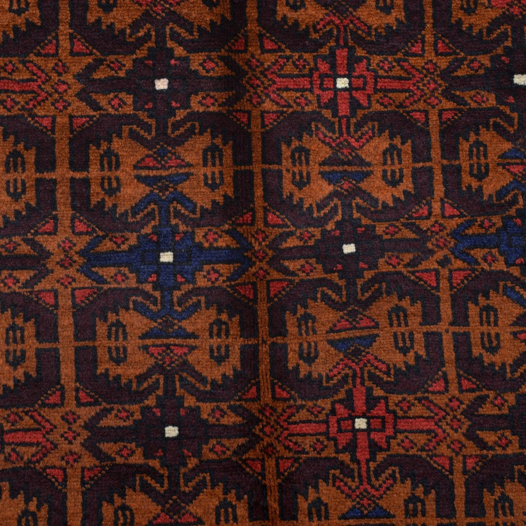 Afghan Baluchi Rug 3' 11" x 6' 2" Hand-Knotted | No. AL57444
