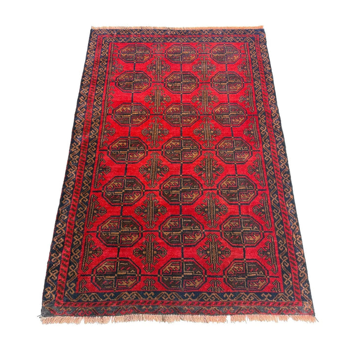 Afghan Baluchi Rug 2' 10" x 4' 8" Hand-Knotted | No. AL57477