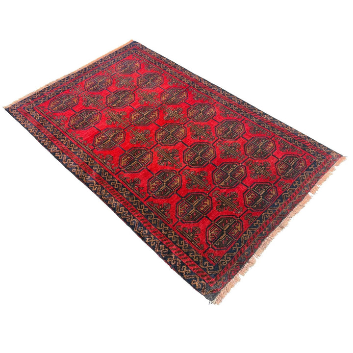 Afghan Baluchi Rug 2' 10" x 4' 8" Hand-Knotted | No. AL57477