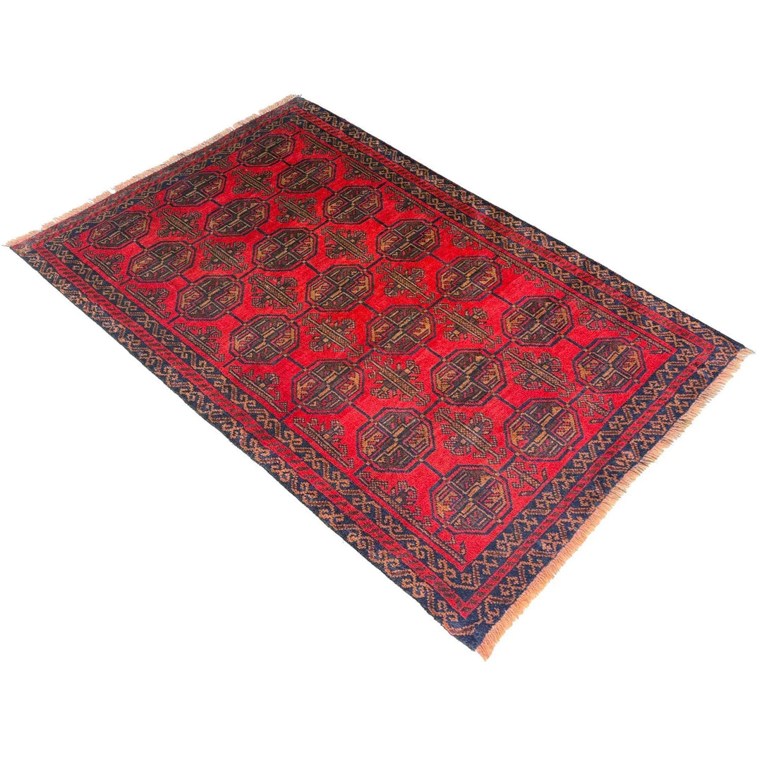 Afghan Baluchi Rug 2' 10" x 4' 8" Hand-Knotted | No. AL57477