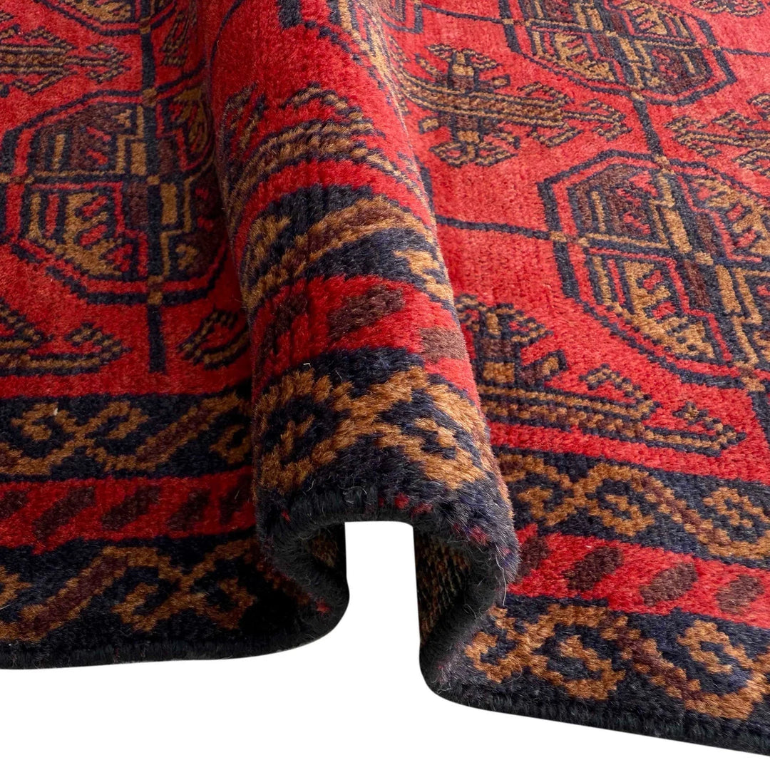 Afghan Baluchi Rug 2' 10" x 4' 8" Hand-Knotted | No. AL57477