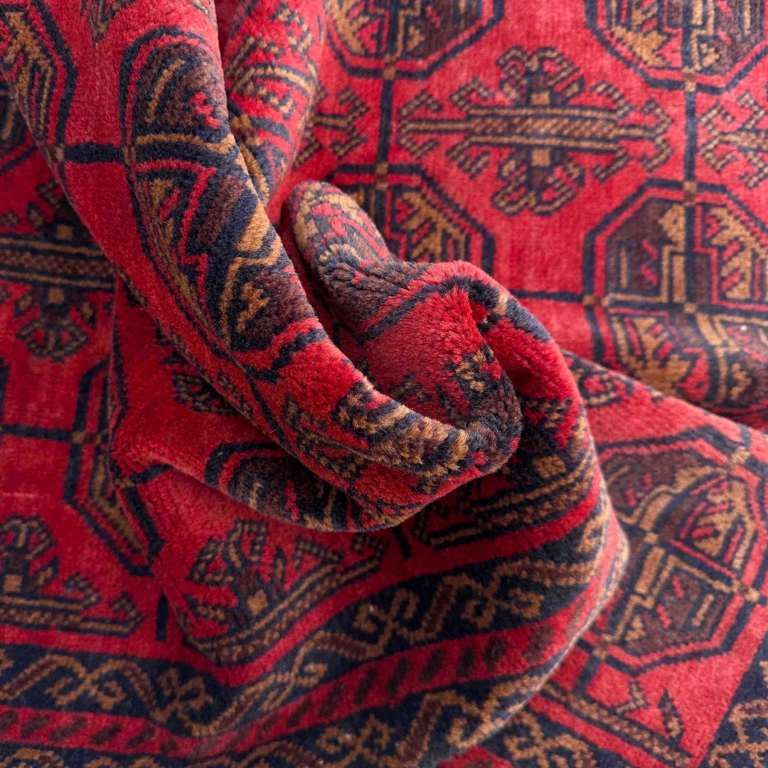 Afghan Baluchi Rug 2' 10" x 4' 8" Hand-Knotted | No. AL57477