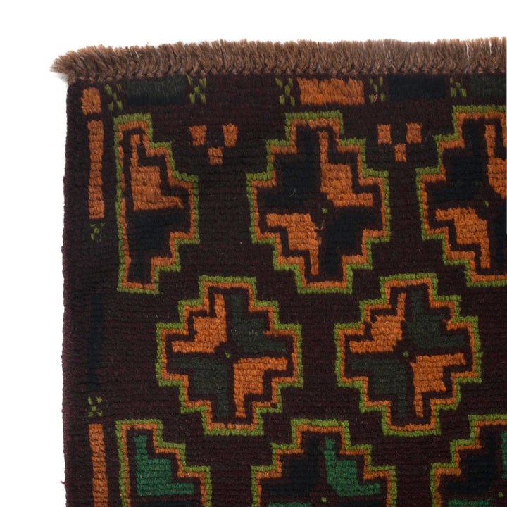 Afghan Baluchi Rug 2'4" x 6'8" Hand-Knotted | No. AL57619