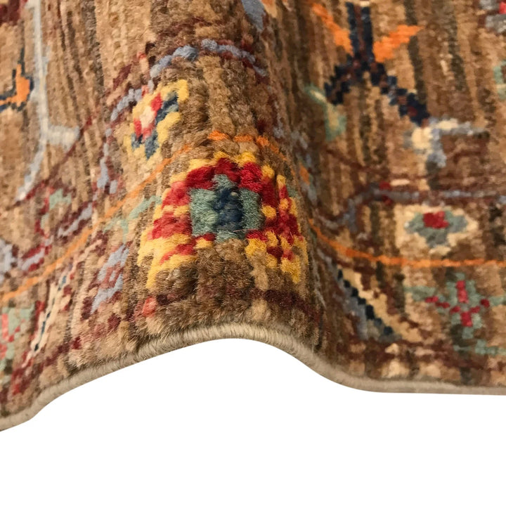 Brown Afghan Oriental Rug 5' 6" x 7' 9" Hand-Knotted | No. AL57672