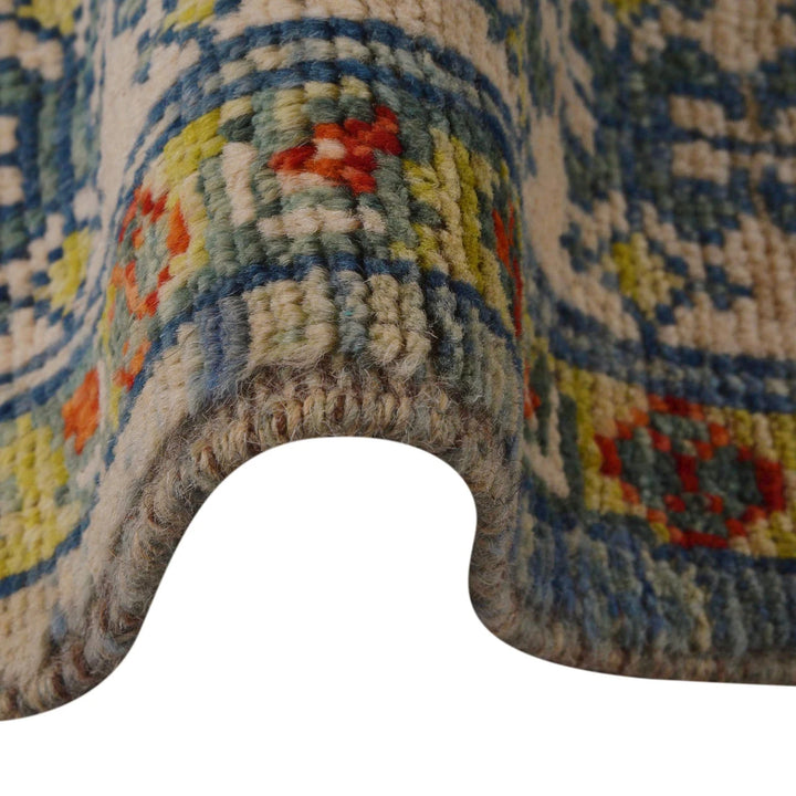 Blue Afghan Mamluk Rug 5'9" x 7'8" Hand-Knotted | No. AL57896