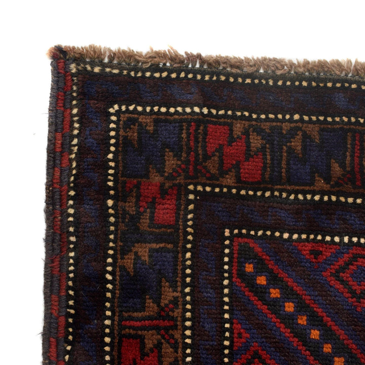 Afghan Baluchi Rug 4' 2" x 6' 4" Hand-Knotted | No. AL57952