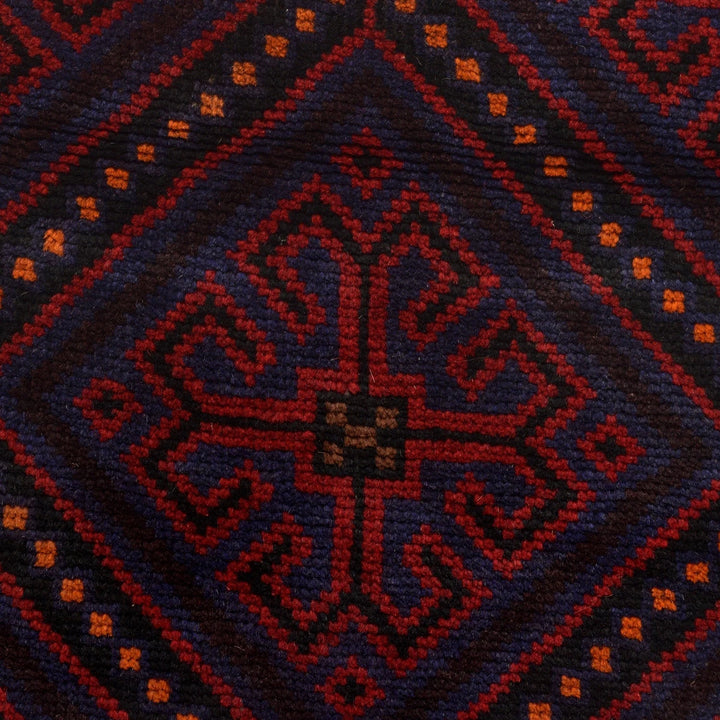 Afghan Baluchi Rug 4' 2" x 6' 4" Hand-Knotted | No. AL57952
