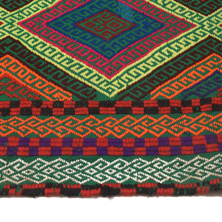 Afghan Kilim Rug 2' 1" x 6' 9" Flat-Weave | No. AL58071