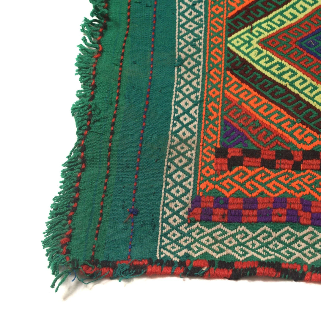Afghan Kilim Rug 2' 1" x 6' 9" Flat-Weave | No. AL58071