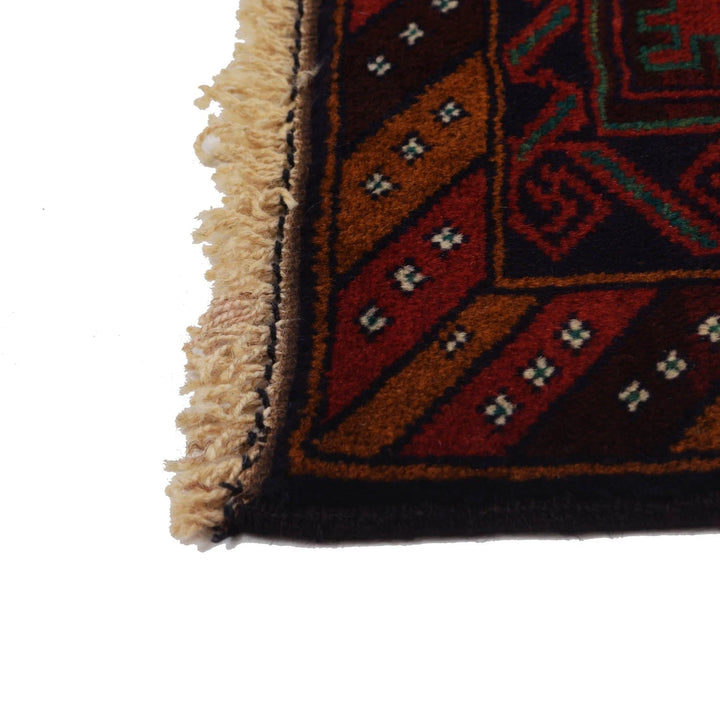 Afghan Baluchi Rug 3' 0" x 4' 7" Hand-Knotted | No. AL58299