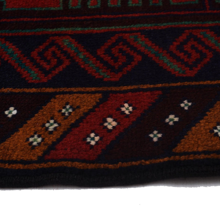 Afghan Baluchi Rug 3' 0" x 4' 7" Hand-Knotted | No. AL58299