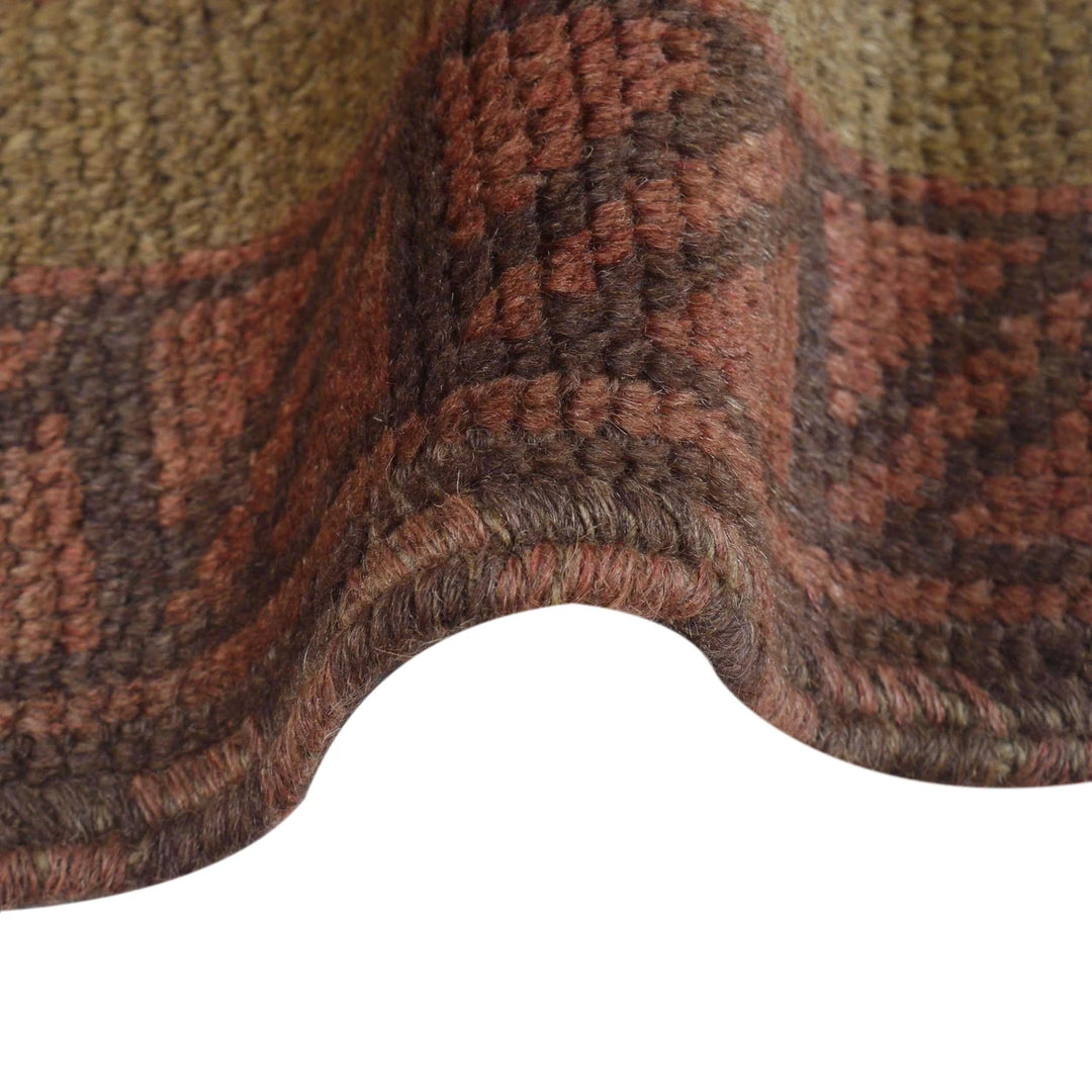 Brown Pakistani Overdye Rug 2' 9" x 4' 1" Hand-Knotted | No. AL58423
