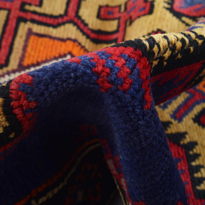Afghan Baluchi Rug 2' 8" x 4' 7" Hand-Knotted | No. AL58437