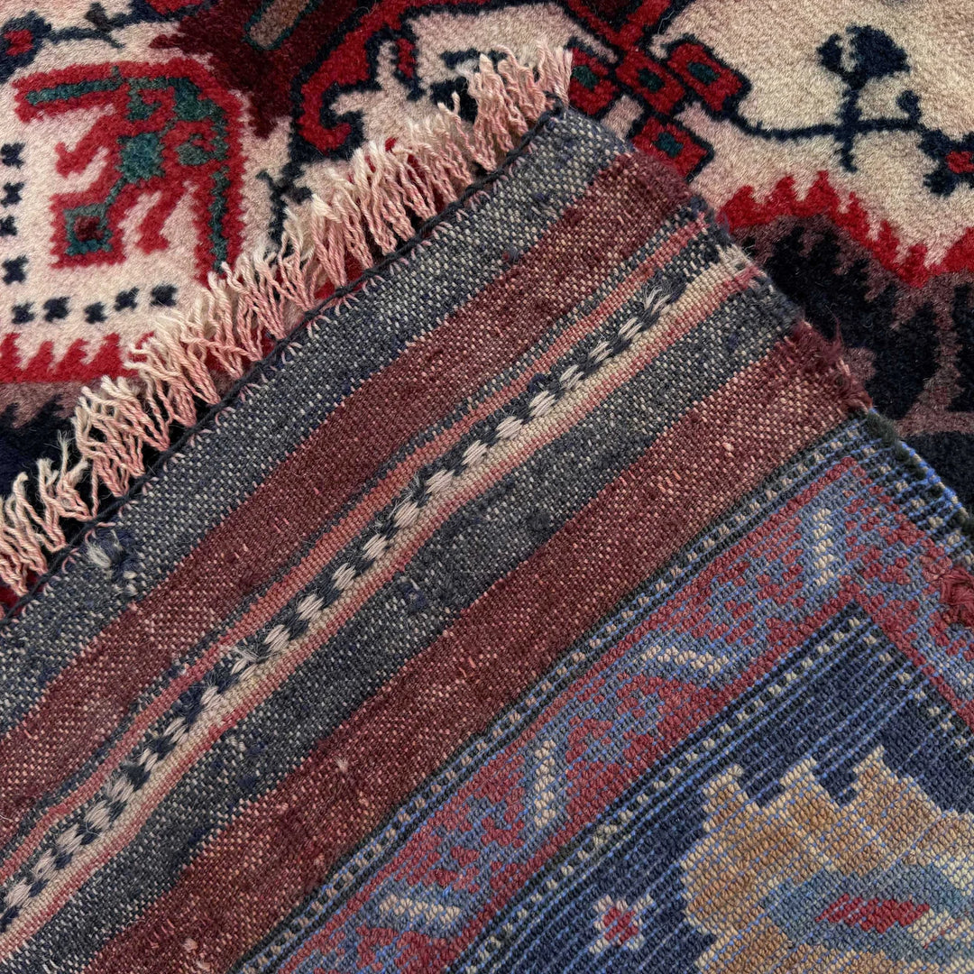 Afghan Baluchi Rug 4' 2" x 6' 0" Hand-Knotted | No. AL58484