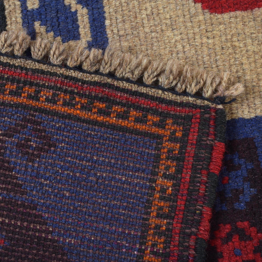 Afghan Prayer Rug 2' 8" x 4' 5" Hand-Knotted | No. AL58525
