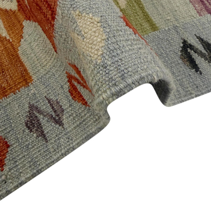 Afghan Vegetable Kilim Rug 2' 6" x 4' 1" Flat-Weave | No. AL585441