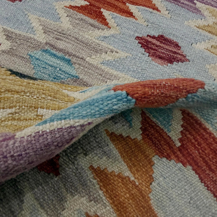 Afghan Vegetable Kilim Rug 2' 6" x 4' 1" Flat-Weave | No. AL585441