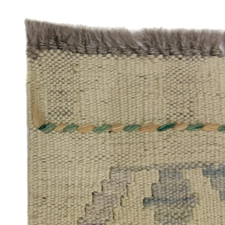 Afghan Vegetable Kilim Rug 2' 9" x 9' 7" Flat-Weave | No. AL586137