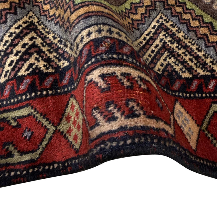 Multicolor Afghan Baluchi Rug 2' 9" x 4' 5" Hand-Knotted | No. AL58772