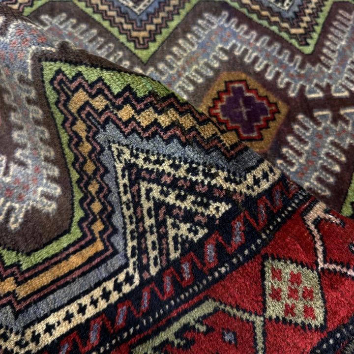 Afghan Baluchi Rug 2'9" x 4'5" Hand-Knotted | No. AL58772