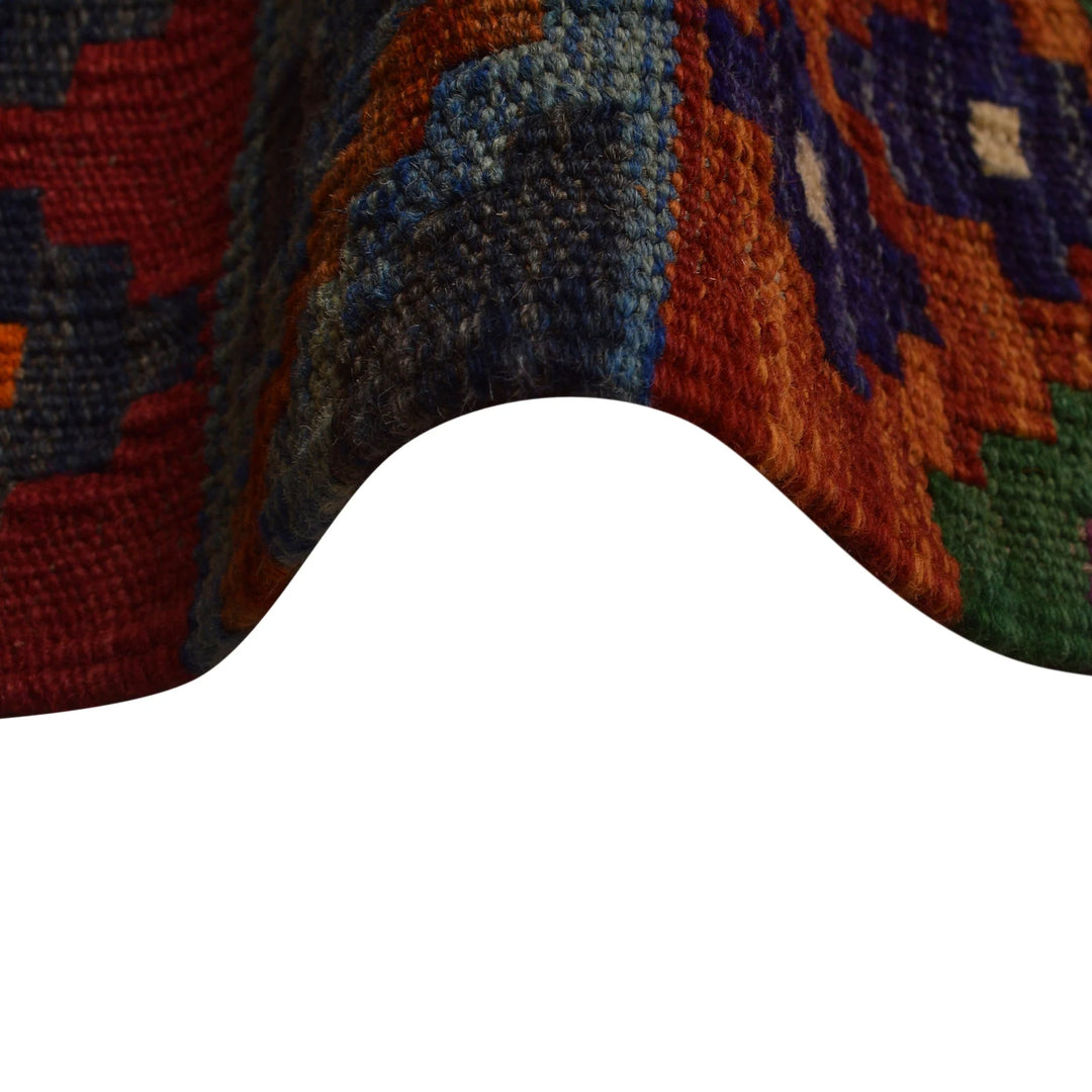 Afghan Vegetable Kilim Rug 9' 9" x 16' 7" Flat-Weave | No. AL58835