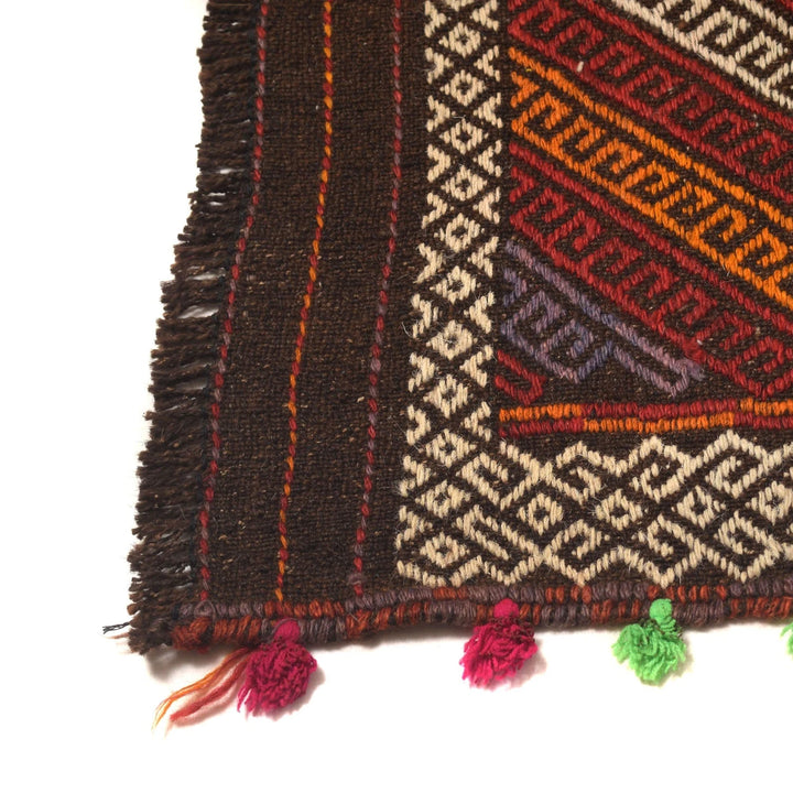 Afghan Kilim Rug 2' 2" x 9' 1" Flat-Weave | No. AL58855