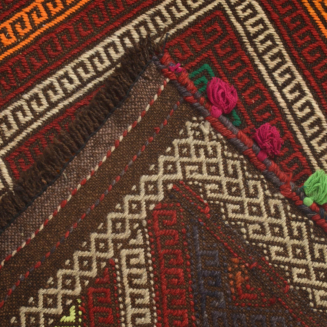 Afghan Kilim Rug 2' 2" x 9' 1" Flat-Weave | No. AL58855
