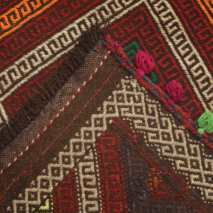 Afghan Kilim Rug 2' 2" x 9' 1" Flat-Weave | No. AL58855