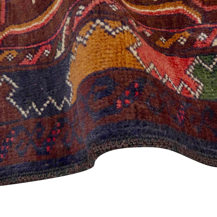 Afghan Baluchi Rug 3' 0" x 4' 7" Hand-Knotted | No. AL588560
