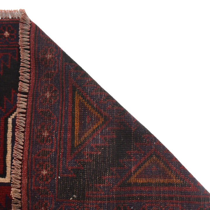 Afghan Baluchi Rug 2'11" x 4'5" Hand-Knotted | No. AL58883