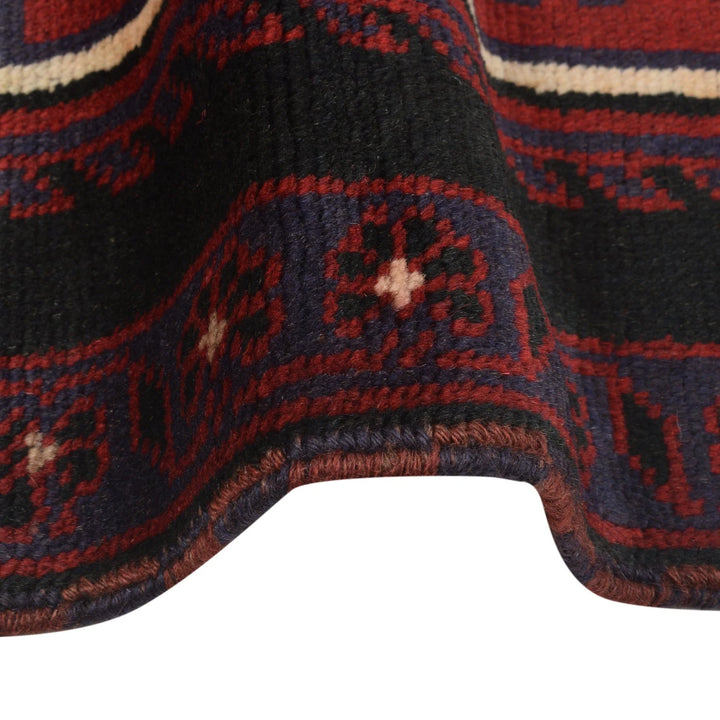 Afghan Baluchi Rug 2'11" x 4'5" Hand-Knotted | No. AL58883