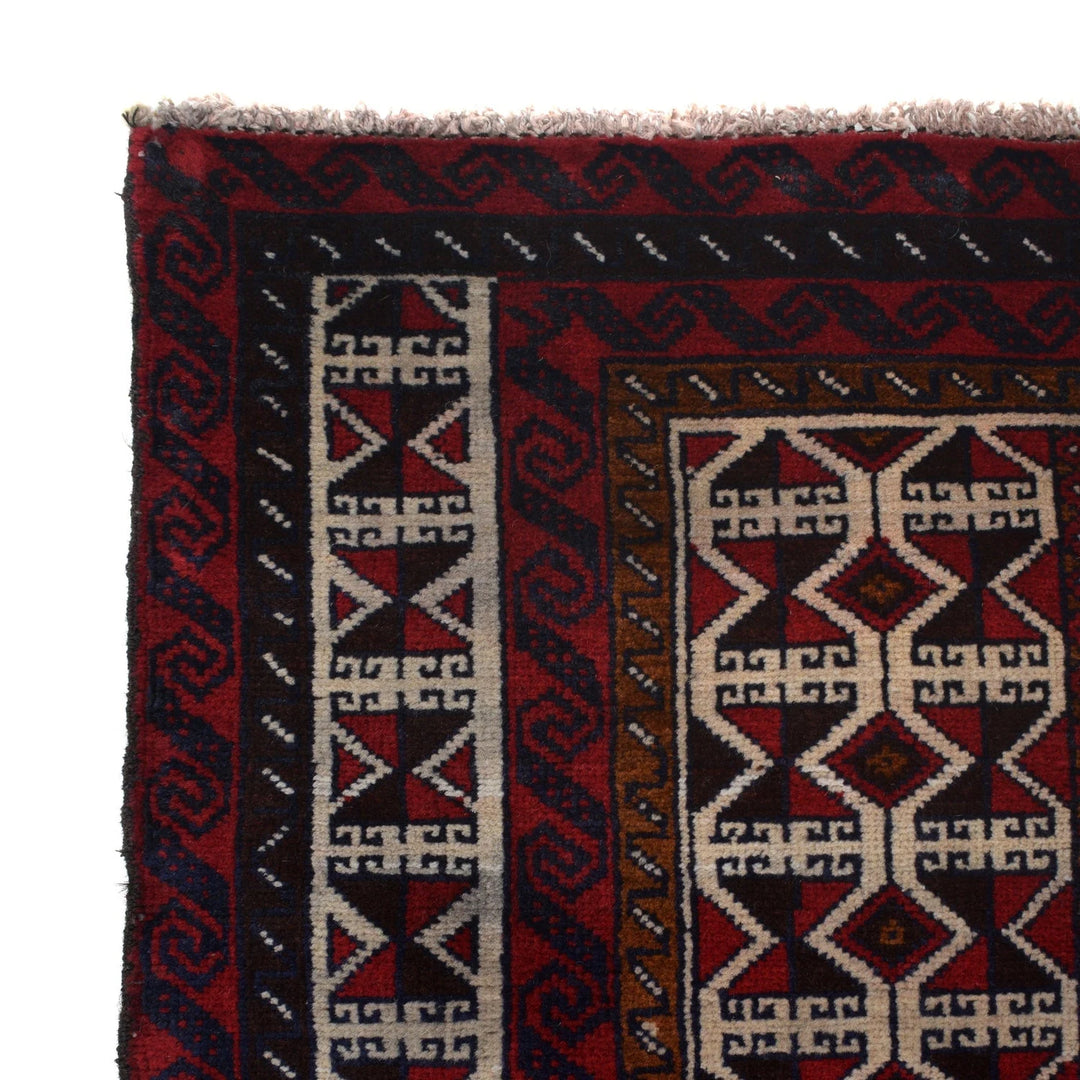 Afghan Prayer Rug 2' 7" x 4' 5" Hand-Knotted | No. AL58912