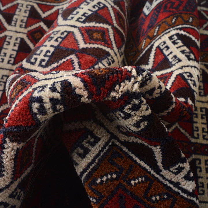 Afghan Prayer Rug 2' 7" x 4' 5" Hand-Knotted | No. AL58912