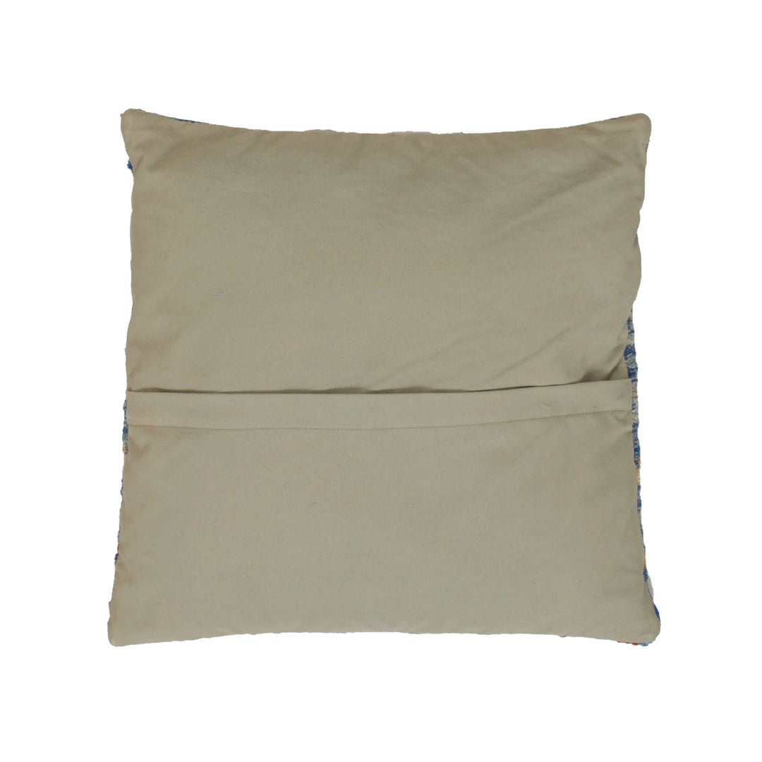 Afghan Kilim Cushion 1' 5" x 1' 5" Flat-Weave | No. AL59067