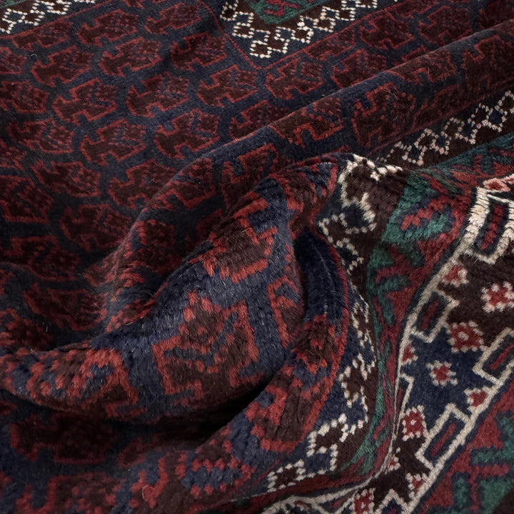 Red Afghan Prayer Rug 2' 11" x 4' 9" Hand-Knotted | No. AL59170