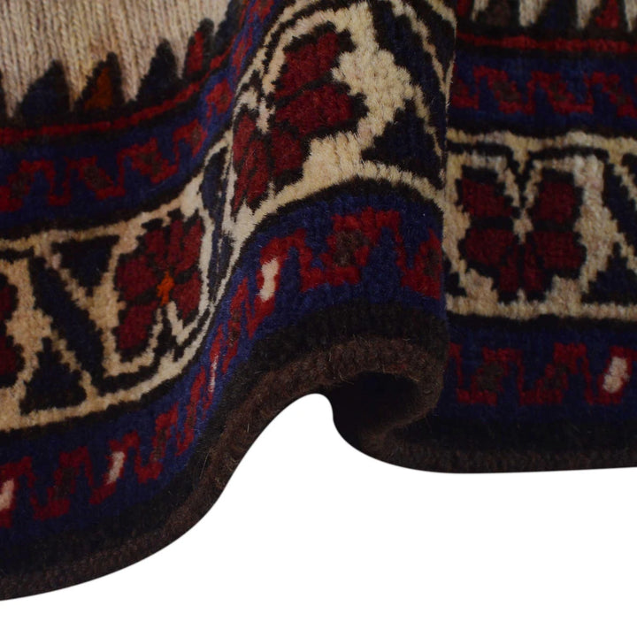 Afghan Baluchi Rug 2' 7" x 4' 5" Hand-Knotted | No. AL59185