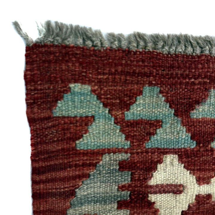 Afghan Vegetable Kilim Rug 2'9" x 4'2" Flat-Weave | No. AL591895