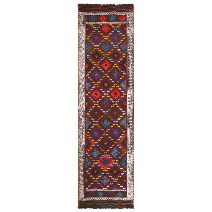 Afghan Kilim Rug 2' 3" x 8' 5" Flat-Weave | No. AL59289