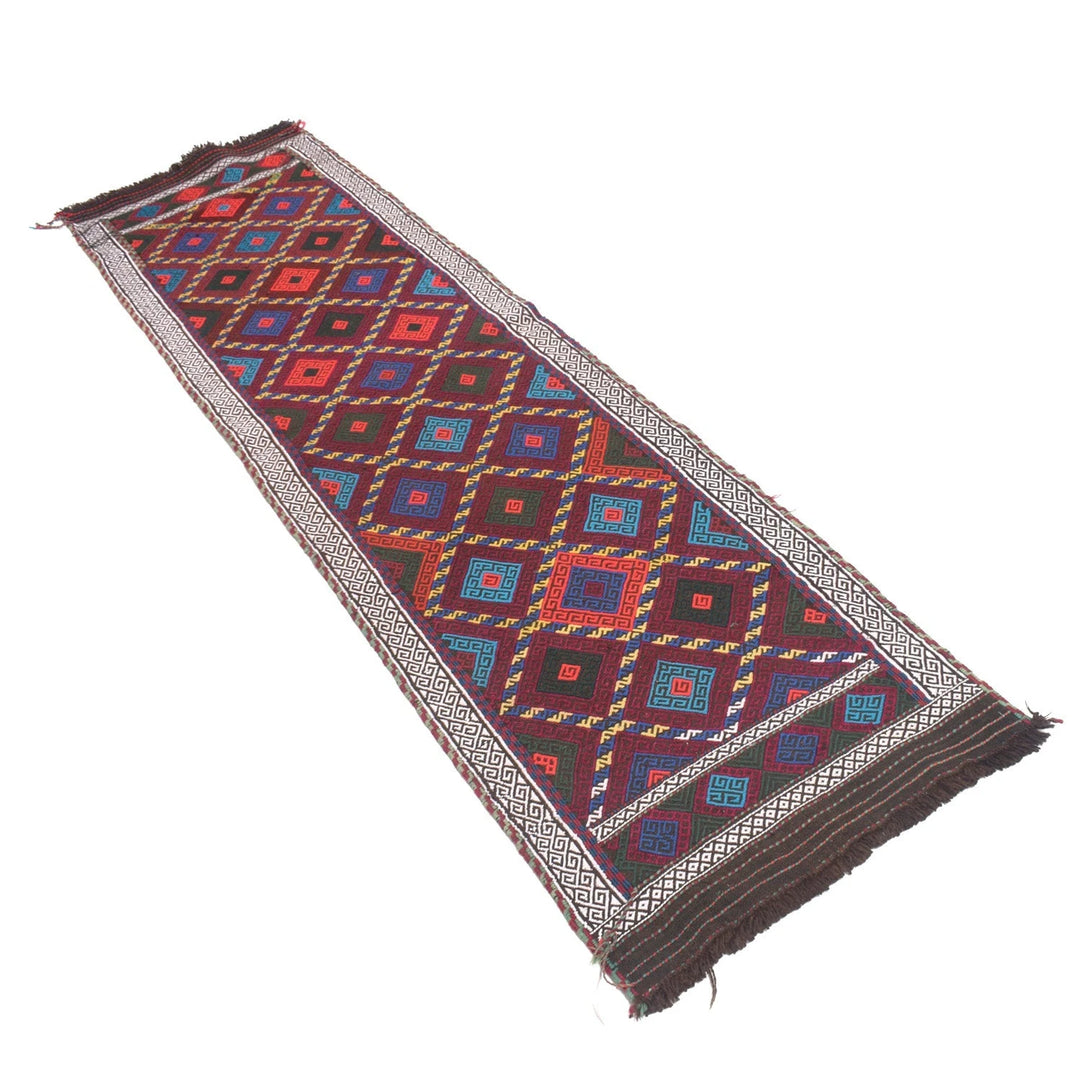 Afghan Kilim Rug 2' 3" x 8' 5" Flat-Weave | No. AL59289