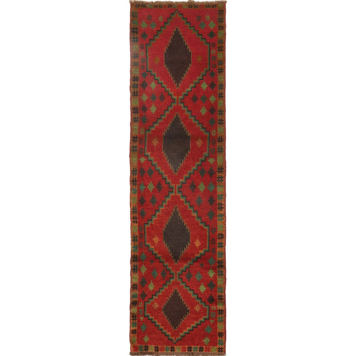 Afghan Baluchi Runner 2' 7" x 6' 11" Hand-Knotted | No. AL59381