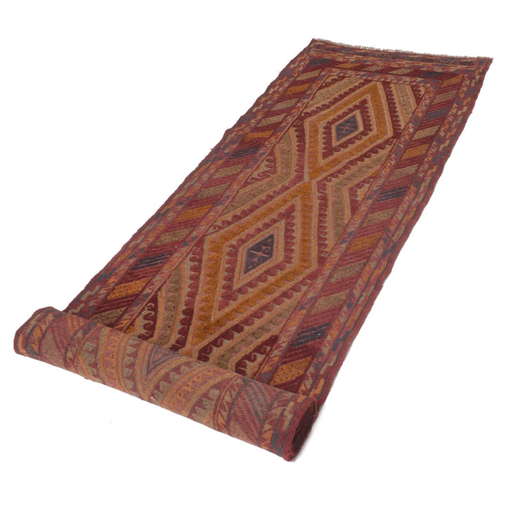 Brown Afghan Mashwani Rug 2' 9" x 11' 11" Hand-Knotted | No. AL59382