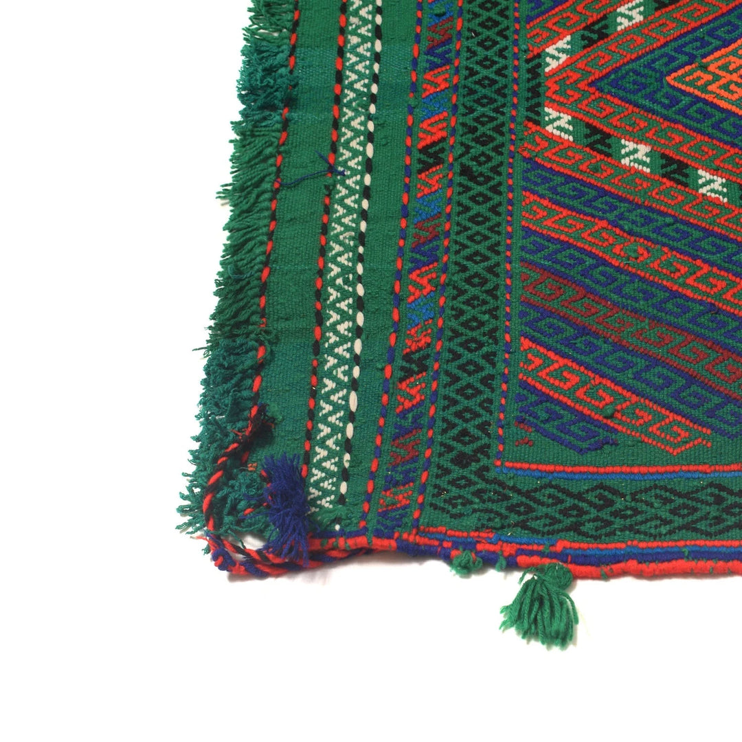 Afghan Suzani Kilim Rug 2' 1" x 8' 4" Flat-Weave | No. AL59448
