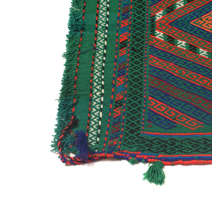 Afghan Suzani Kilim Rug 2' 1" x 8' 4" Flat-Weave | No. AL59448