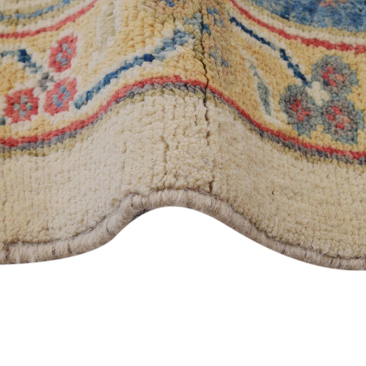 Beige Afghan Oushak Rug 10' 0" x 13' 7" Hand-Knotted | No. AL59674