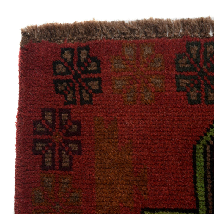 Afghan Baluchi Rug 4' 1" x 6' 3" Hand-Knotted | No. AL59689