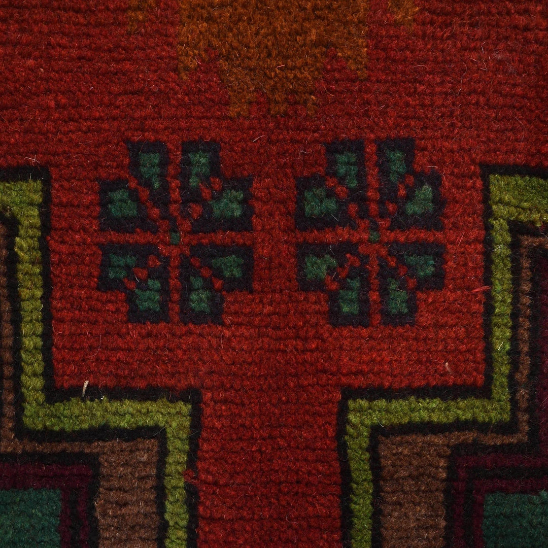 Afghan Baluchi Rug 4' 1" x 6' 3" Hand-Knotted | No. AL59689