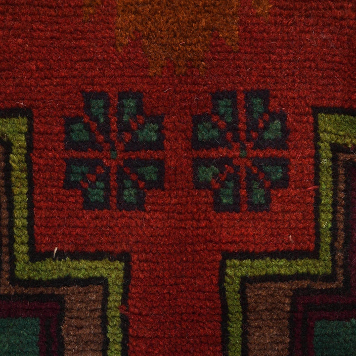 Afghan Baluchi Rug 4' 1" x 6' 3" Hand-Knotted | No. AL59689
